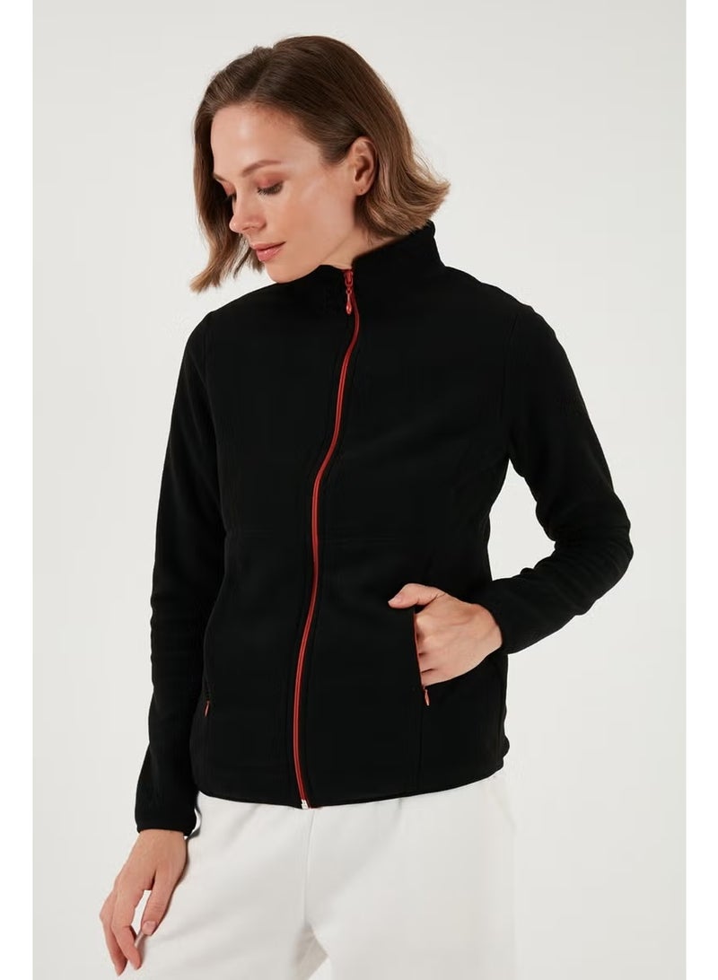 Lela Slim Fit Zippered Polar Fleece Cardigan Women's Cardigan 5907012 - Image 2